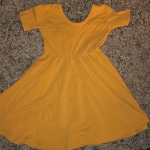Rags mustard swing dress